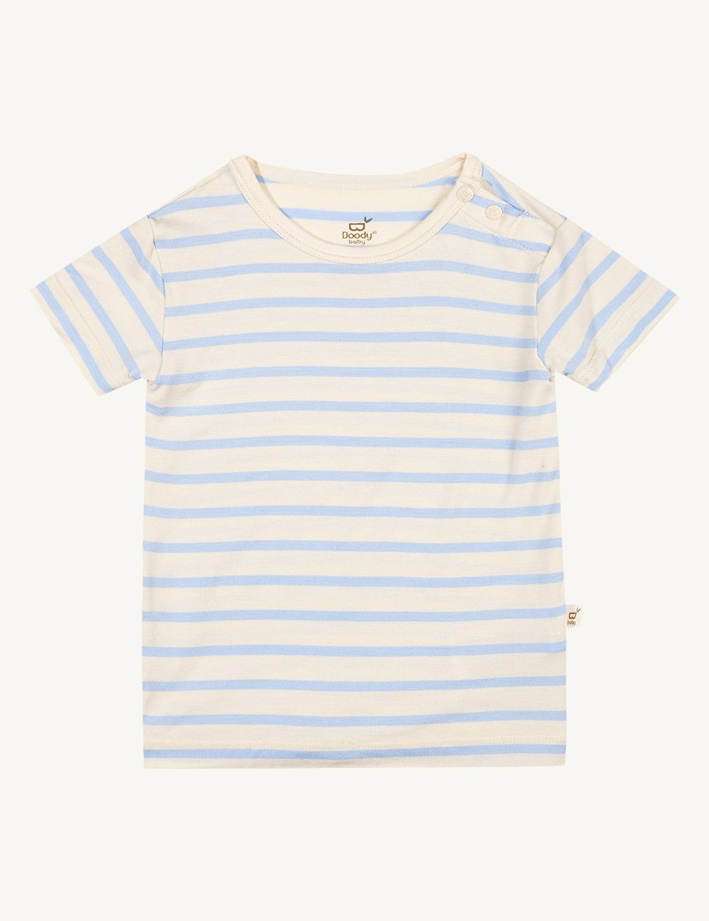 Boody Baby T- Shirt Striped- Sky/Nature