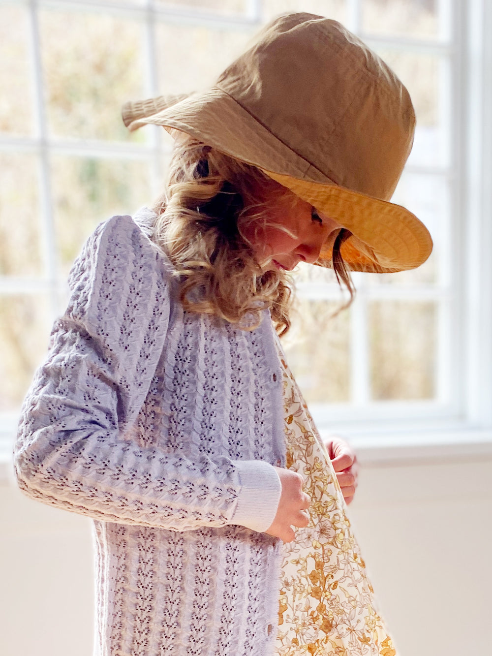 Müsli Knit needle out cardigan, soft lilac