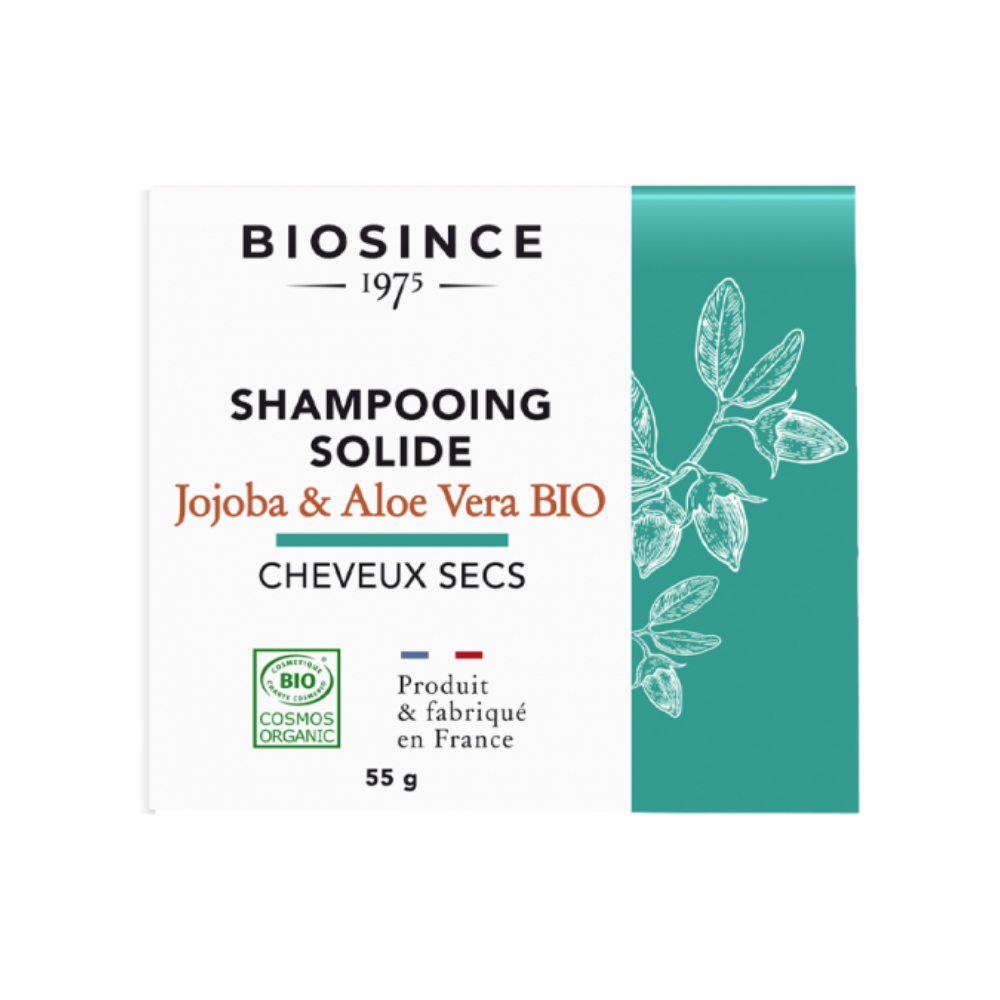 GRAVIER Biosince 1974 looduslik plastikuvaba tahke šampoon jojoobaõli ja aloe veraga kuivadele juustele, 55 gr