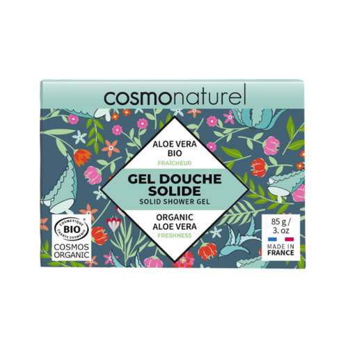 GRAVIER Cosmo Naturel 100% looduslik plastikuvaba nahka värskendav tahke dušigeel aloe veraga, 85 gr