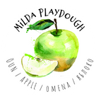 Milda Playdough 100% naturaalne voolimismass ÕUN, 150g.