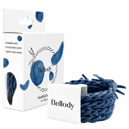 Bellody juuksekummid 4 tk- Blue Jeans