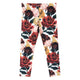 Maia Family Bloomy leggings, dark red