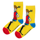 Martinex Pipi Pikksukk sokid 2-pakk, yellow/off-white