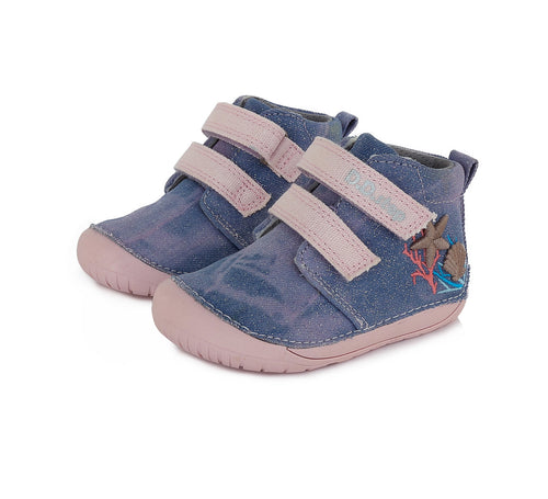 D.D.Step tekstiilist barefoot-saapad, lavender 070