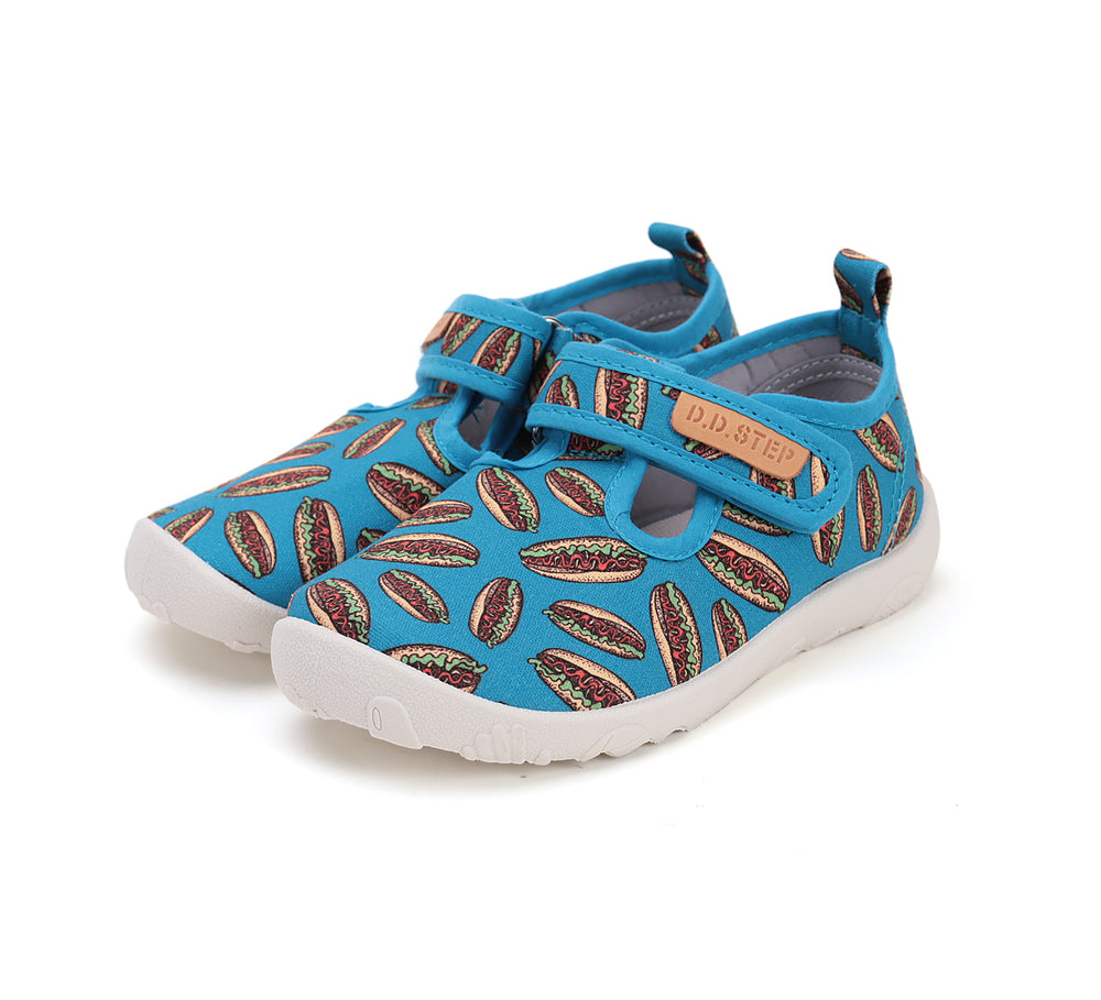 D.D.Step tekstiilist sisejalatsid, bermuda blue/hot dog 086