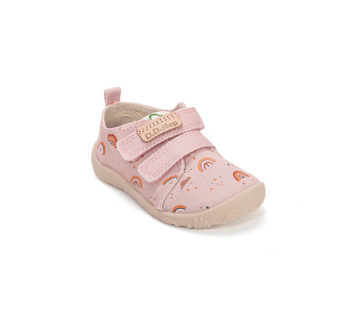 D.D.Step puuvillasest kangast sisejalatsid, baby pink 086