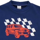 Fred's World Race drop shoulder sweatshirt- Deep blue