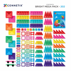 CONNETIX Bright Mega Pack magnetklotsid, 202 osa - TARNE OKTOOBRIS!