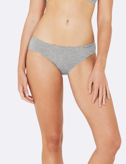 Boody aluspüksid Classic Bikini, light grey marle