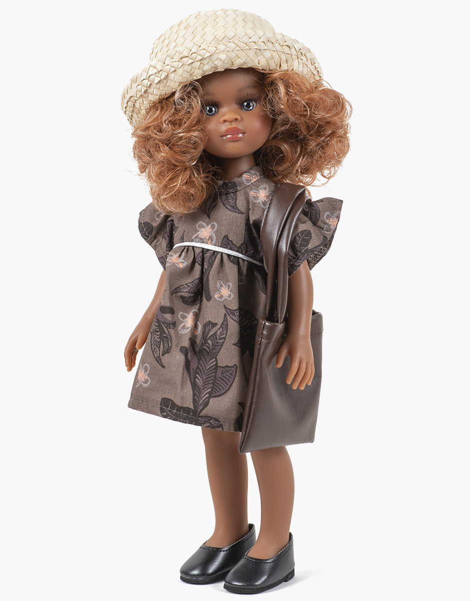 Minikane® 32cm Amigas nukk Mélissa, käekoti, kübara ja Daisy Shiteki kleidiga