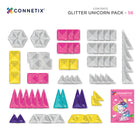 Connetix Glitter Unicorn Pack 56 pc, sädelevad magnetklotsid ✨