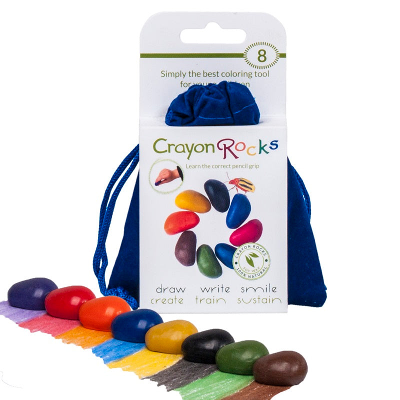 Crayon Rocks sojavahast kriidid 8tk, sametkotikeses