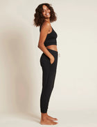 Boody Shelf Bra Crop Top, Black
