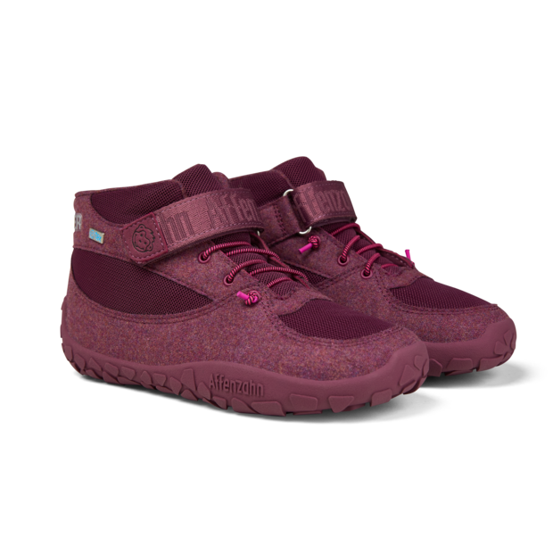 Affenzahn Mid Boot Wool Dreamer talvesaapad, berry