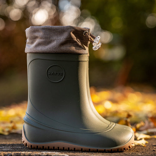 Rayve Monsoon Cover Winter sooja voodriga barefoot-kummikud, Khaki