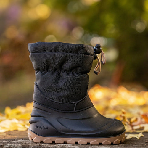 Rayve Snowstorm laste barefoot-talvesaapad, Black/Brown