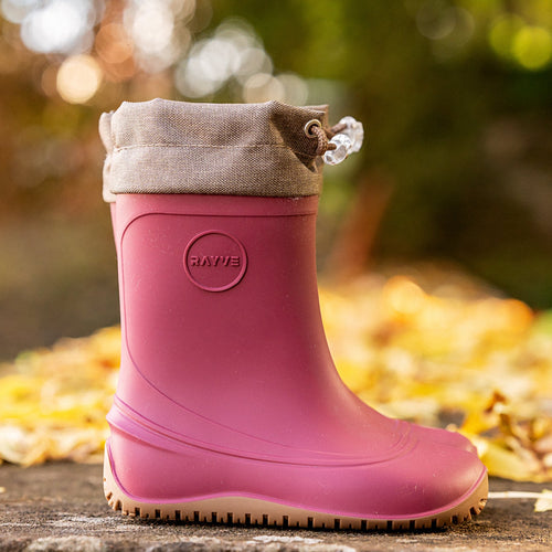 Rayve Monsoon Cover Winter sooja voodriga barefoot-kummikud, Burgundy