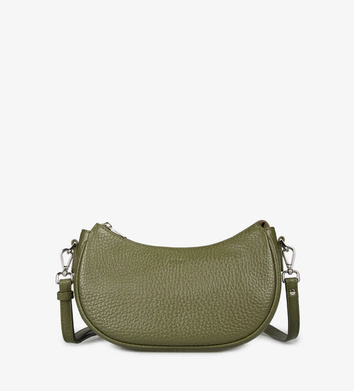 Treats Denice, naturaalsest nahast õla- ja crossbody-kott - Green