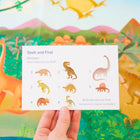 Sarah's Silks mängusiid Seek & Find- dinosaurused