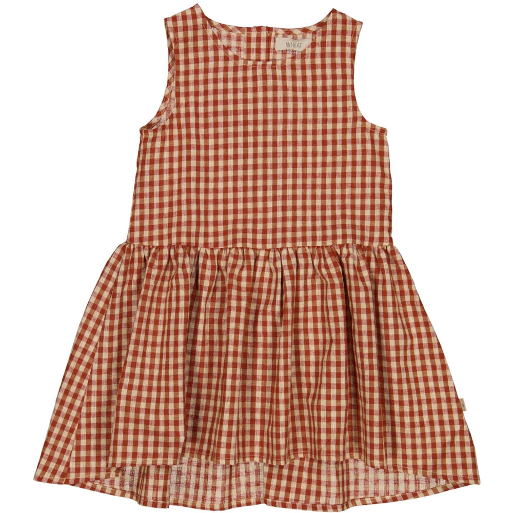 Wheat Sarah kleit, sienna check