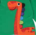 Fred's World Hello dino l/s T baby,  Earth green