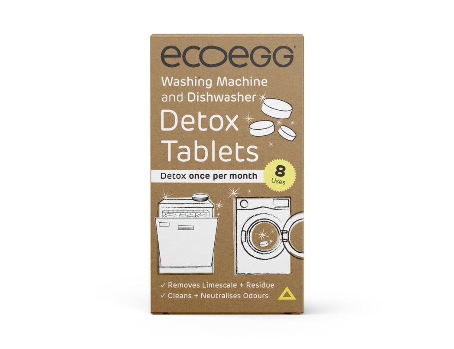Ecoegg Detox pesumasina ja nõudepesumasina puhastustabletid, 8 tk