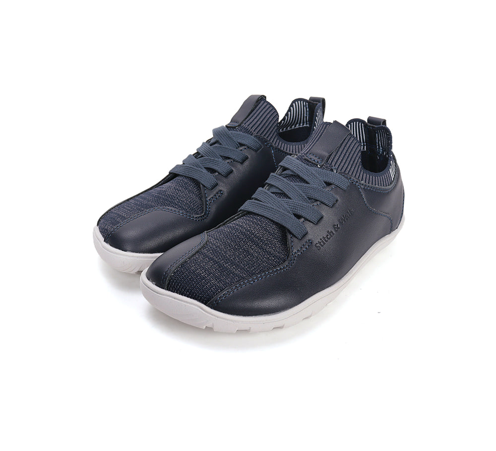 Stitch & Walk tekstiilist ja nahast vabaajajalanõud, royal blue