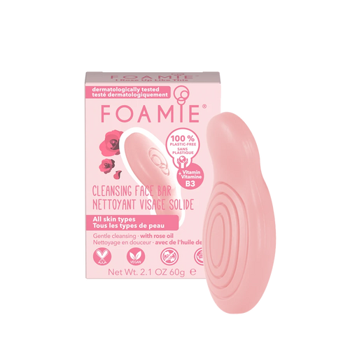 FOAMIE tahke näopesuseep jojobaõli ja roosiveega igale nahatüübile, 60 gr