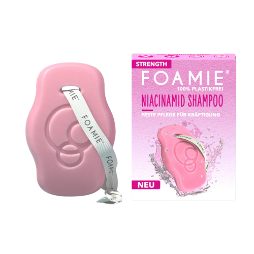 FOAMIE niatsinamiididega tugevdav tahke šampoon hapratele juustele, 80 gr