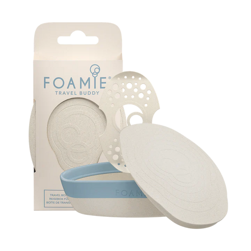FOAMIE kaasaskantav karp tahkete keha- ja juuksehooldustoodete hoiustamiseks, sinine