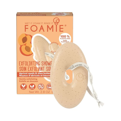 FOAMIE 2in1 puhastav tahke kehakoorija aprikoosiseemnete ja sheavõiga, 80 gr