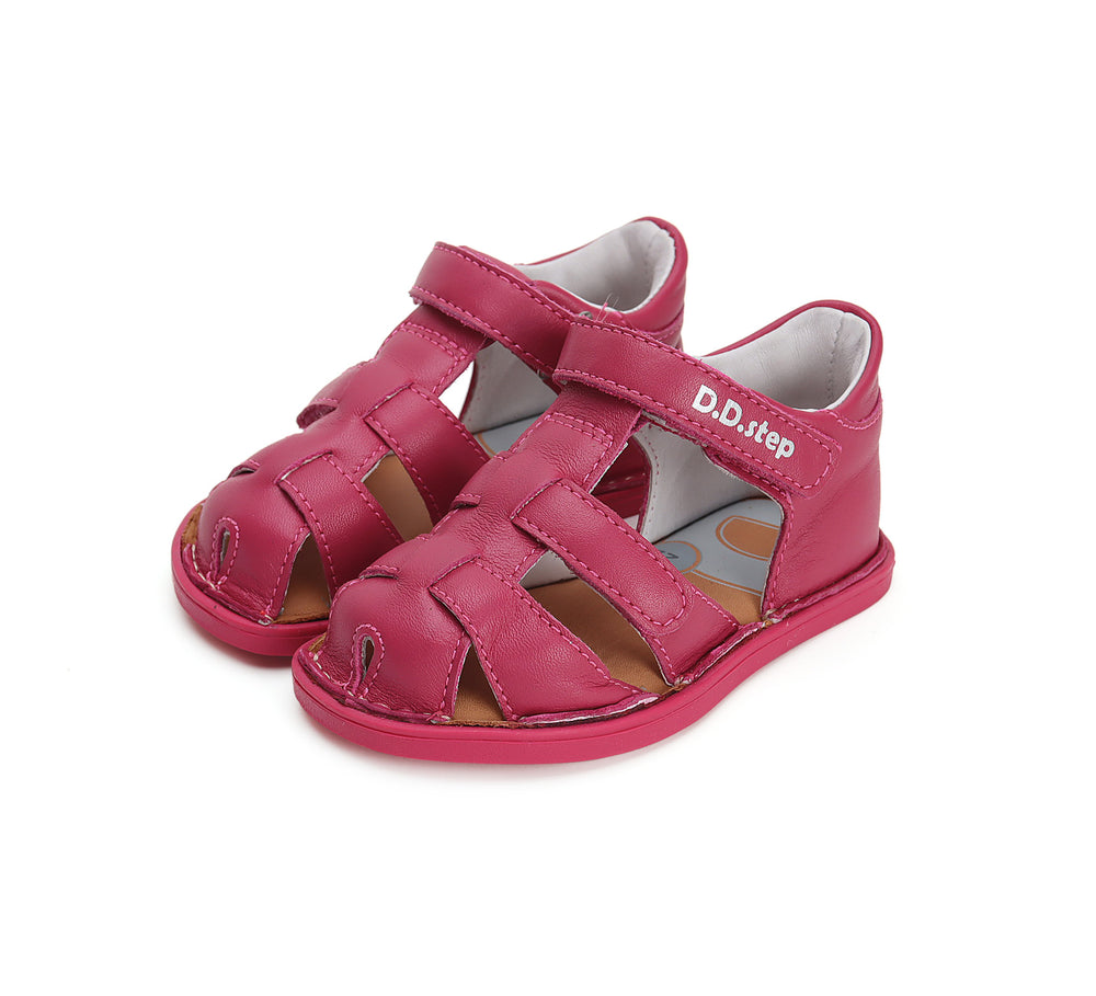 D.D.Step nahast sandaalid, dark pink 076