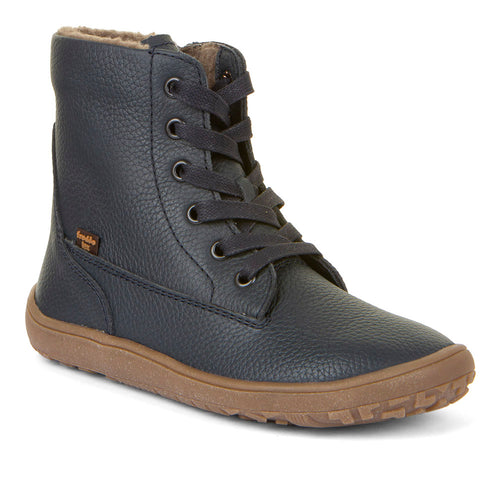 Froddo TEX Laces nahast talvesaapad, villavoodri ja membraaniga, dark blue