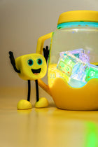 Glo Pals Sensory Jar, värviline valguspurk, yellow