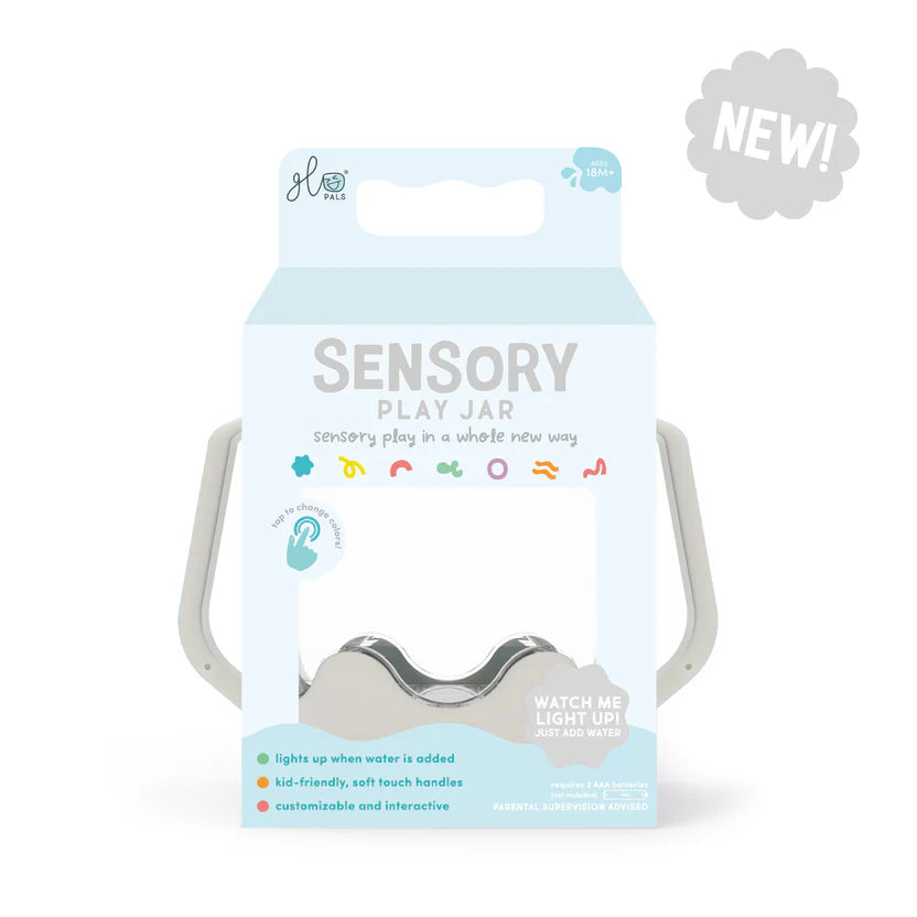 Glo Pals Sensory Jar, värviline valguspurk, grey