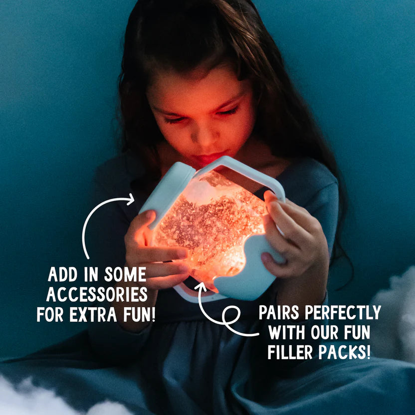 Glo Pals Sensory Jar, värviline valguspurk, frosty