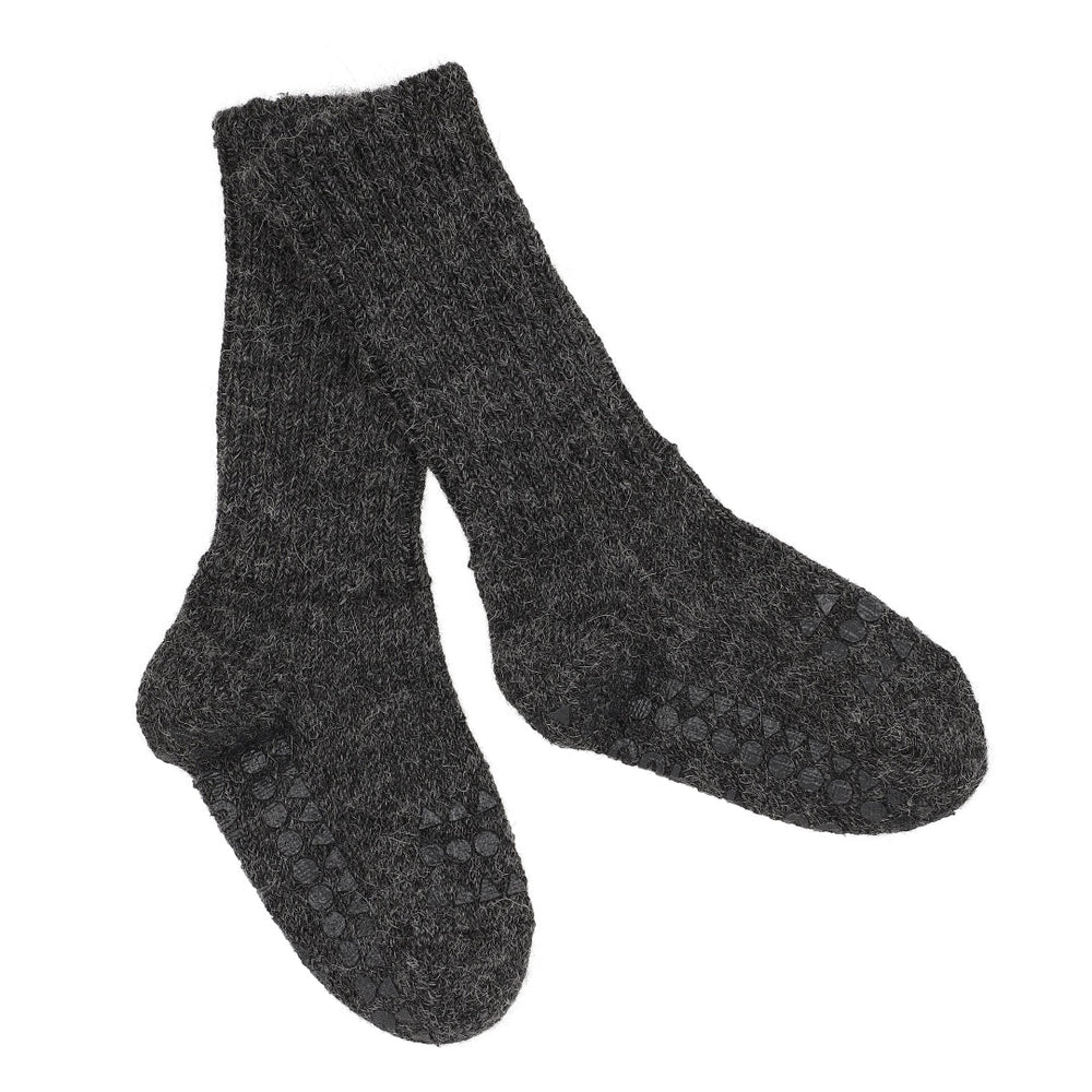 GoBabyGo libisemiskindlad Alpakavillased sokid, Dark Grey Melange
