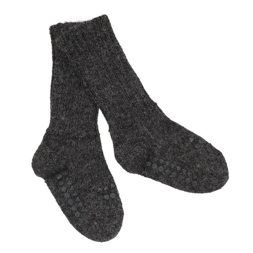 GoBabyGo libisemiskindlad Alpakavillased sokid, Dark Grey Melange