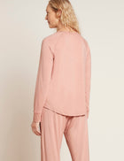 Boody Goodnight Raglan Sleep Top, dusty pink