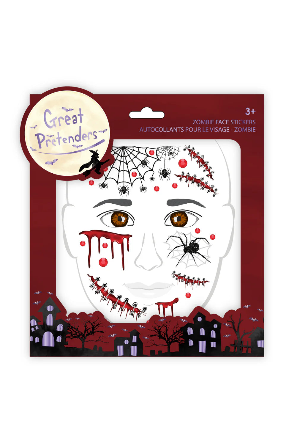 Great Pretenders Näokleebised- Zombie