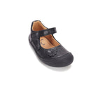D.D.Step lillekestega nahast sandaalid kooli, black 063