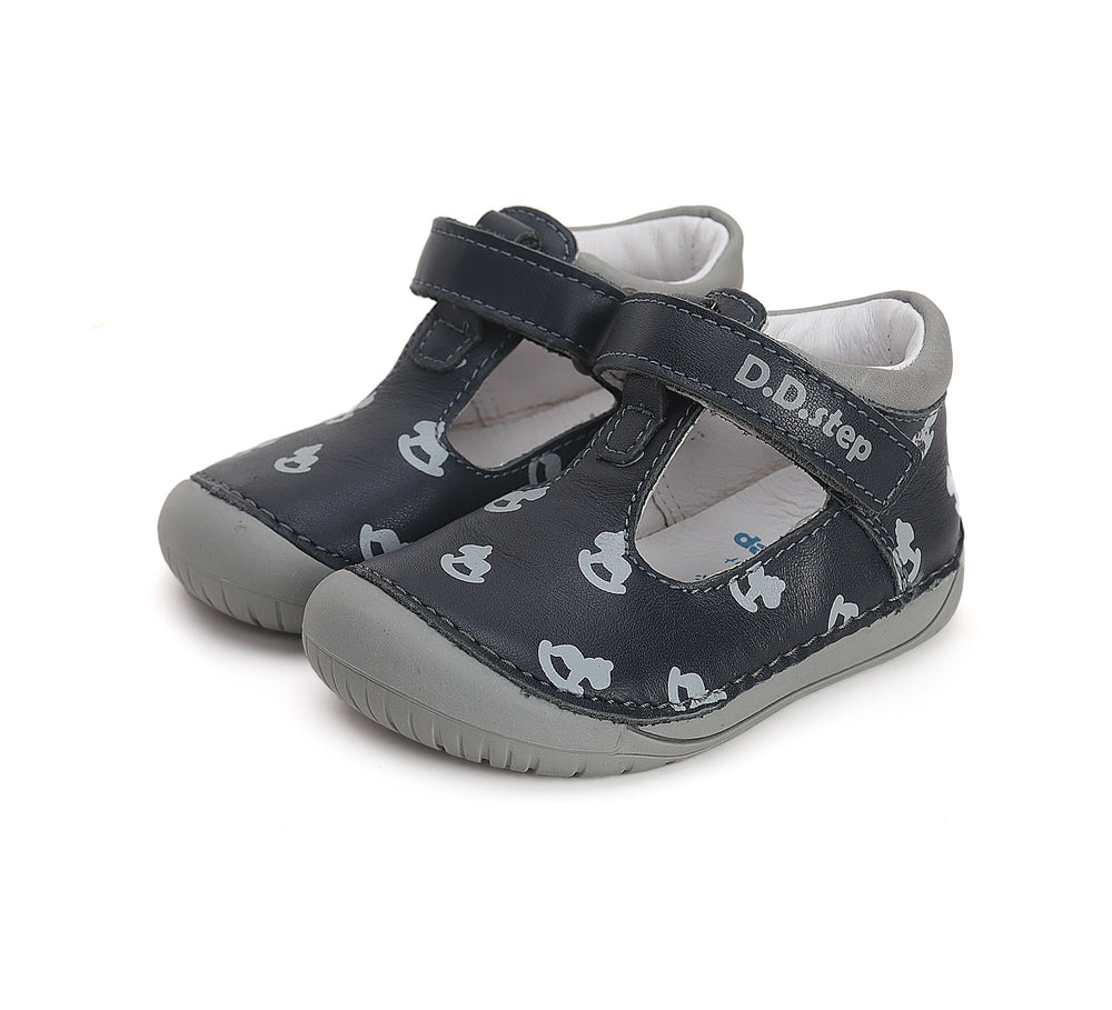 D.D.Step barefoot nahast kingad, royal blue/kiikhobu 070