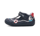 D.D. Step barefoot nahast kingad, royal blue/purjekas 070