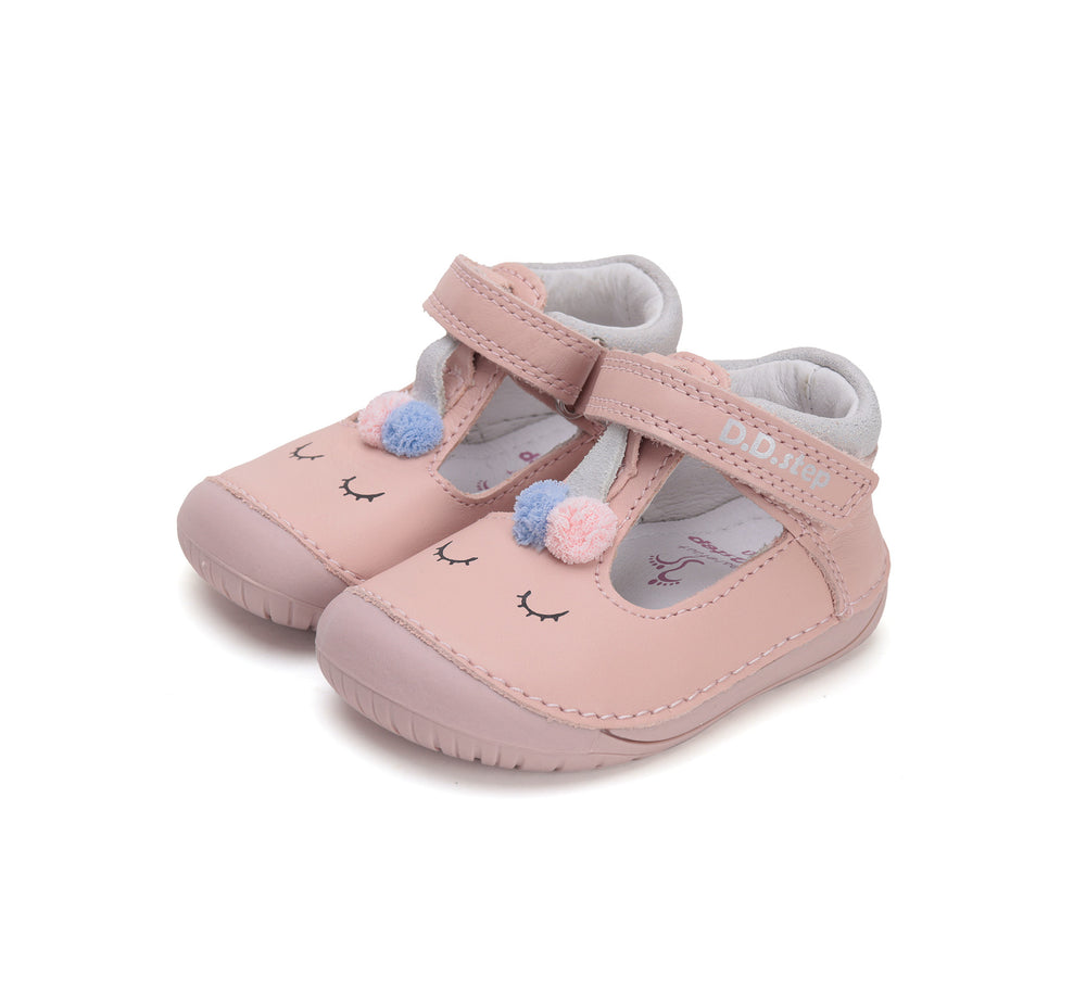 D.D. Step barefoot nahast kingad, baby pink 070