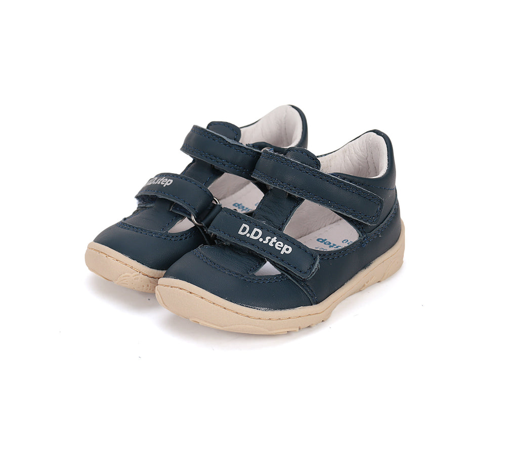 D.D. Step barefoot nahast sandaalid, bermuda blue  077
