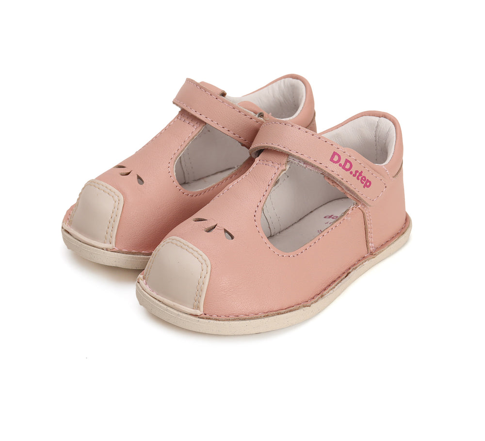 D.D.Step lahtisemad nahast barefoot kingad, Pink- 085