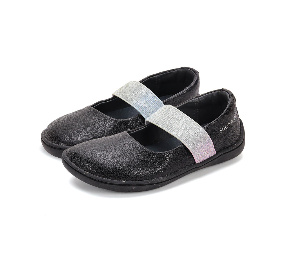 Stitch & Walk nahast kingad, black
