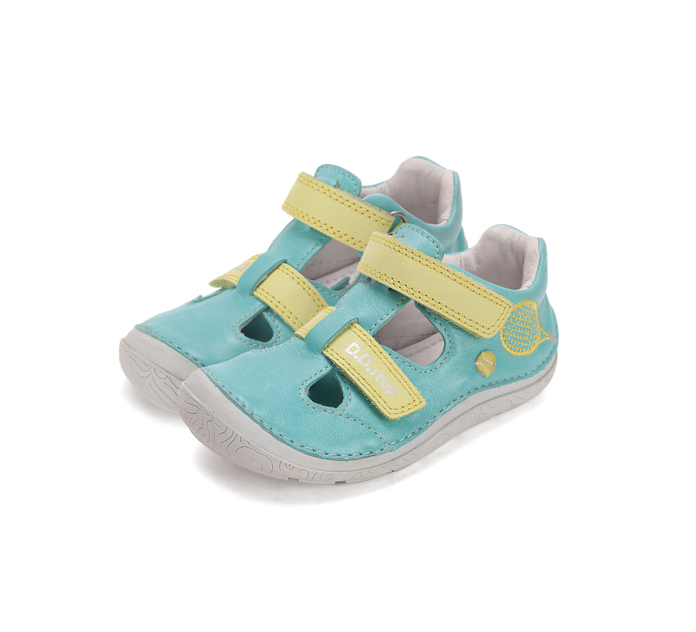 D.D. Step nahast sandaalid, turquoise 116