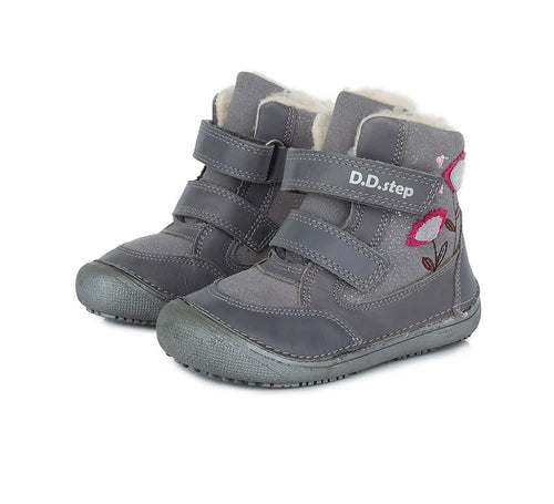 D.D.Step talvesaapad, grey/lill 063